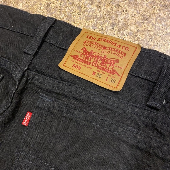 Levi Strauss & Co. Black 505 Jeans W36 L36 Never Worn - Picture 9 of 13
